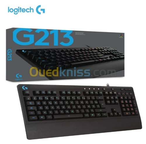 Clavier Logitech G213 Prodigy USB/RVB/Filaire/azerty
