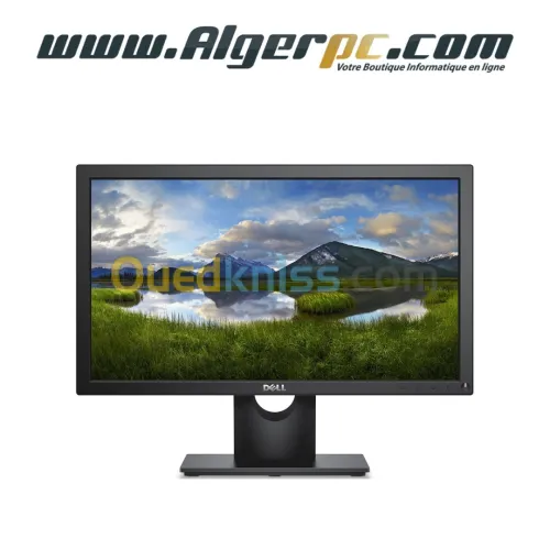Ecran Dell E1920H 19 pouces large en HD avec 60Hz/dalle TN 16:9ème/5ms/DisplayPort/VGA