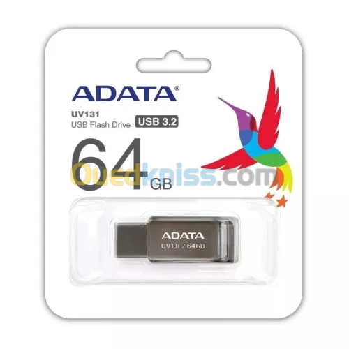 Flash disque Adata UV131 métallique 64 Go USB 3.2