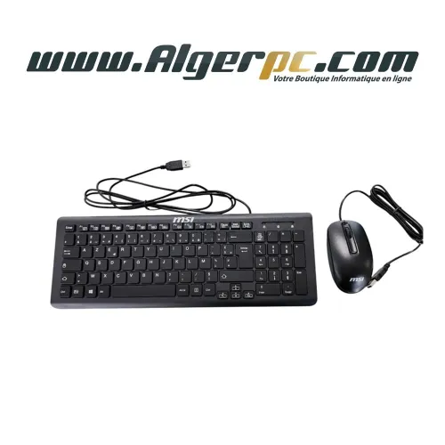 Combo MSI Clavier + Souris Sans-fil Noir