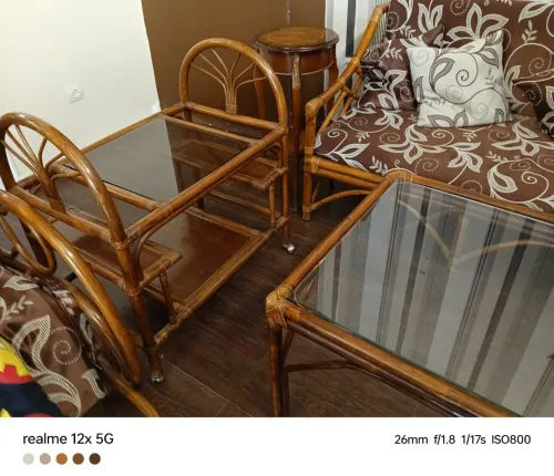 Salon Rustique en Rotin noble.