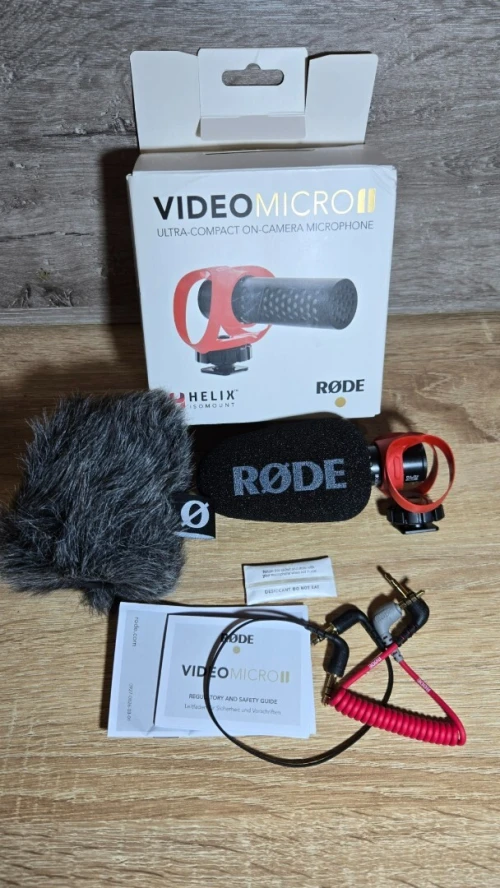 RODE VideoMicro II  Microphone Shotgun Ultra Compact pour Caméra & Smartphone (Sans Batterie)