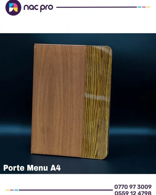Porte menu et addition 