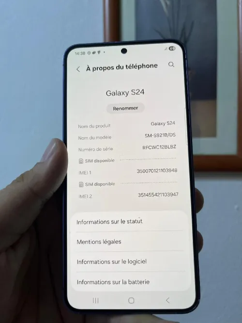 Samsung Galaxy S24 sans accesoires