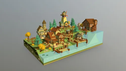 Modeleur 3D  Création d'assets pour jeux vidéo (Game Ready / Low Poly) ou pour autre projets 3D