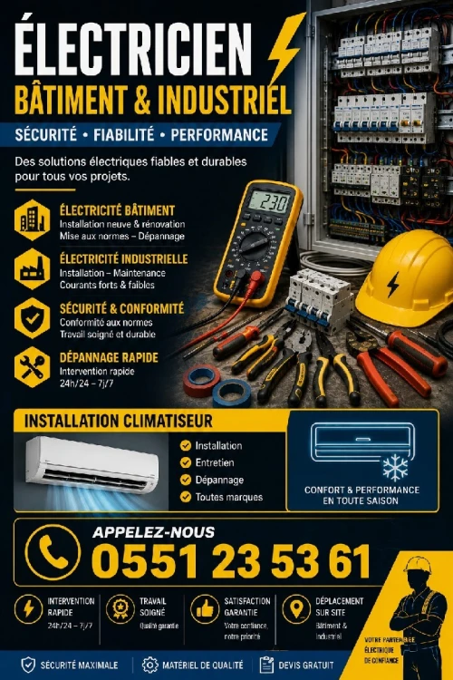 Travaux électricité bâtiment et industriel