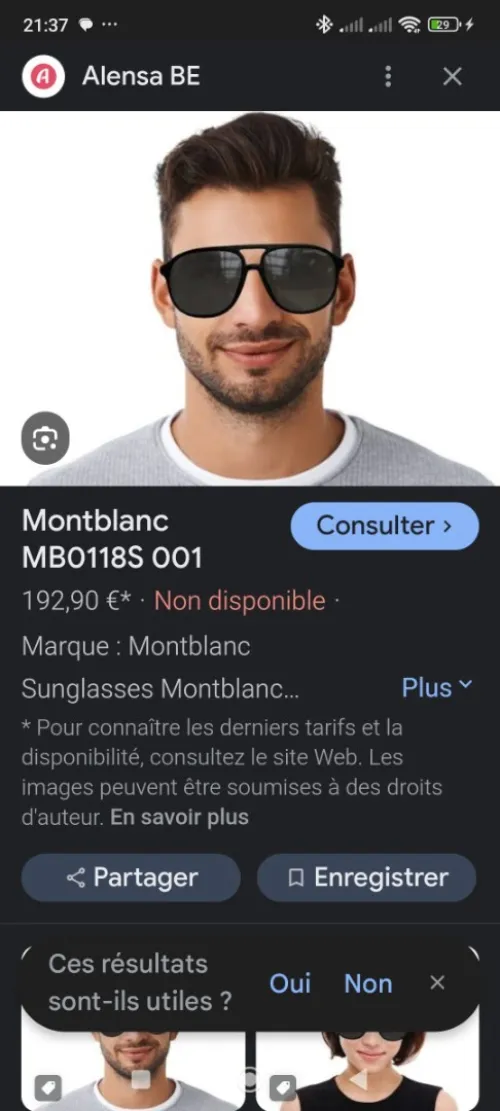 Monture. Et stylo Mon Blanc original 