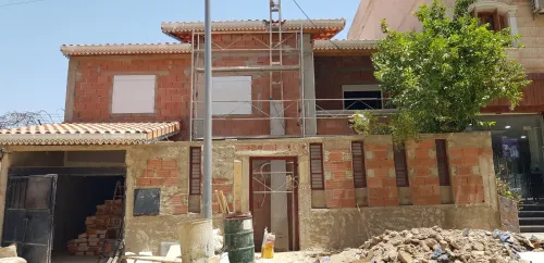 Décoration façade monocouche