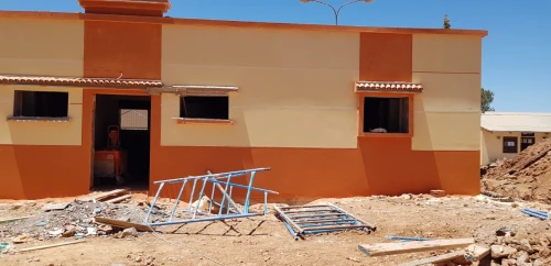 Décoration façade monocouche