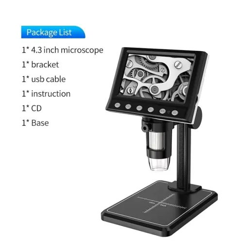 Microscope Numérique LCD 4.3 pouces (50X-1000X)
