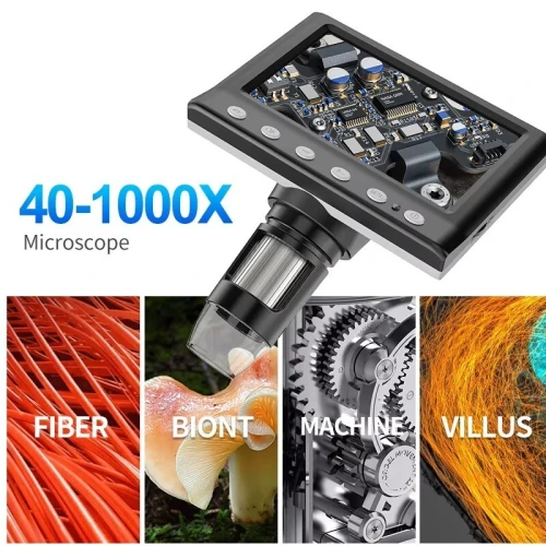 Microscope Numérique LCD 4.3 pouces (50X-1000X)