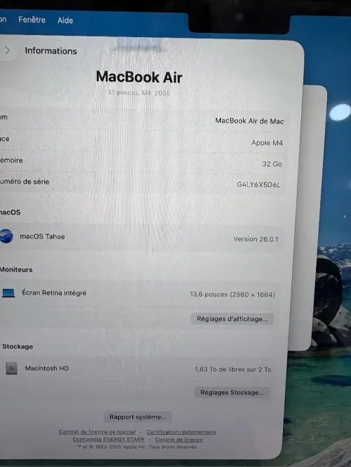 Macbook air m4 32/2T
