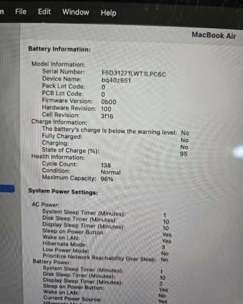 MacBook Air M2 15POUCES  2023 08/512