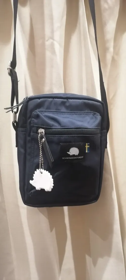 Sacoche Scandinavian Forest Mini Square Shoulder Bag Shoulder Bag Bleu nuit