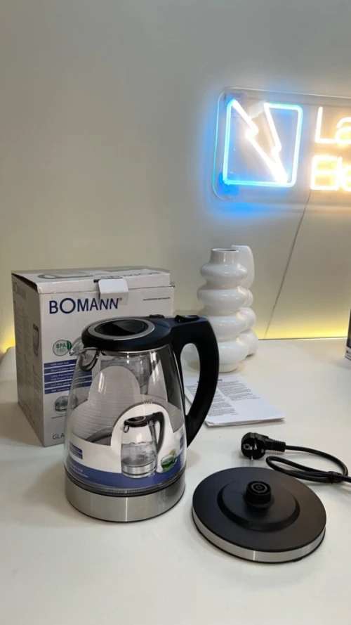 Bomann Bouilloire Electrique En Verre 1,7 L 2200W