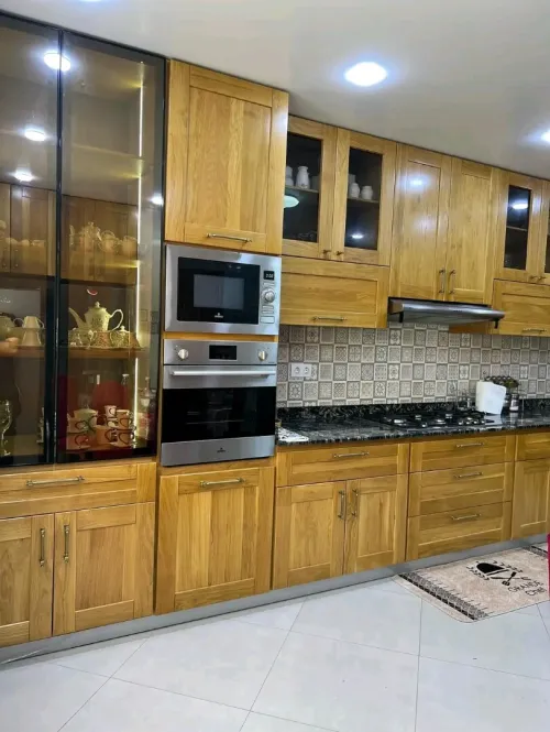 مطبخ عصري بخشب الاتر