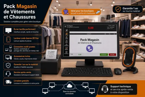 Pack magasin de vêtements et chaussures