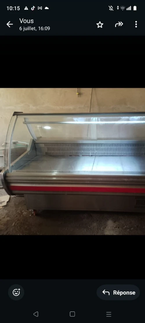 Frigo simaf 2m sice viande CGT 380v poussoir 10kg très spade Italie inox complet 