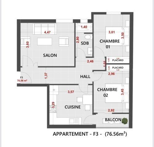 Vente Appartement F3 Oran Bir el djir