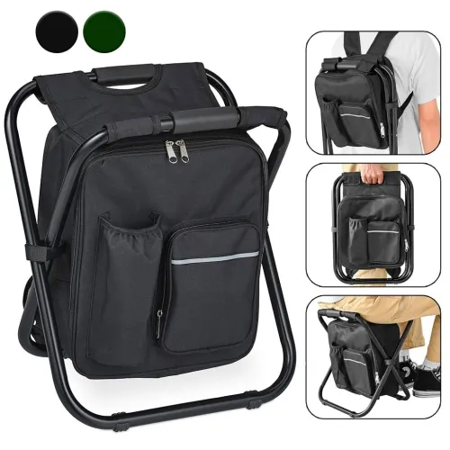 Sac à Dos Isotherme et Chaise Multifonction pour Camping 3en1  كرسي وحقيبة تخييم