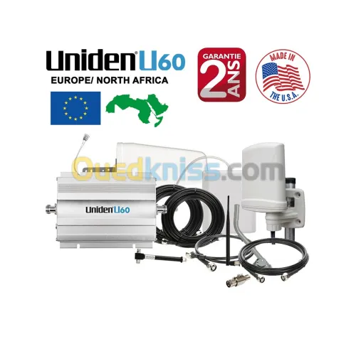 Amplificateur GSM Répéteur Uniden U60 Dual-Band 2G/4G Kits 500~4000m2 Garantie 2ans Made in USA