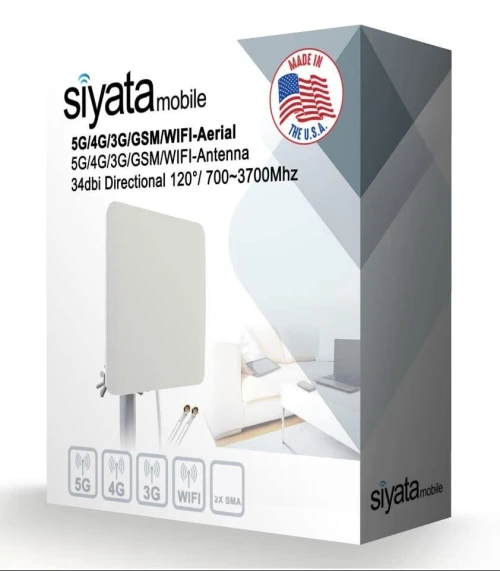 Antenne Modem 5G 4G & WIFI 34dbi 10km Made in USA مقوي سرعة الأنترنت