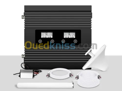 Amplificateur Répéteur GSM Dual-Band 4G-3G DCS 1800/2100 Antenne Omni 500m2