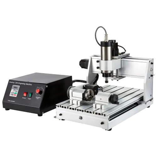 CNC 3040 Haute Précision | 3 Axes + 4ème Axe Rotatif | Broche 1.5kw (Air) | USB Mach3