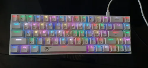 Clavier mécanique red switch havit(kb881l) 65% rgb+cable original+boîte originale