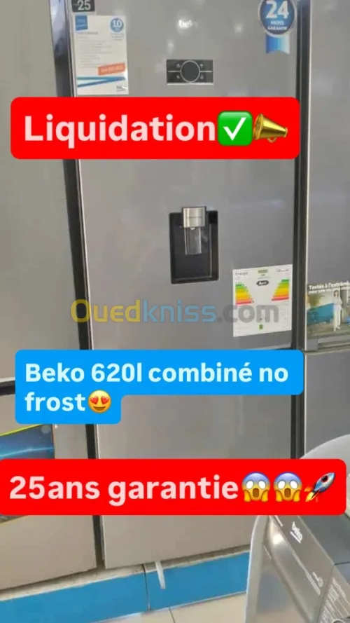 Réfrigérateur Beko 620 combiné 