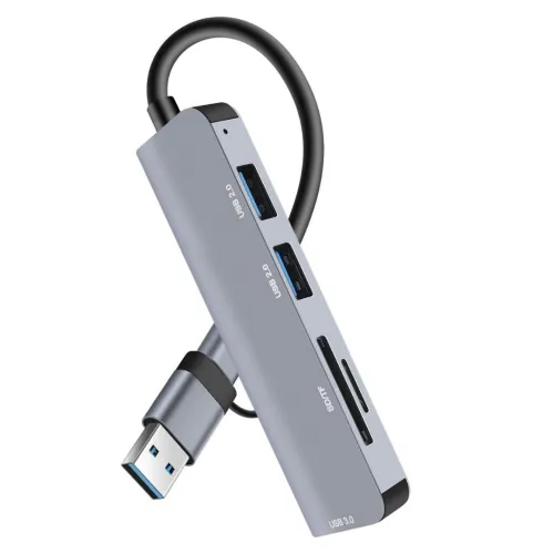 Hub 3*usb + lecteur de carte mémoire / USB3.0 /Type-c