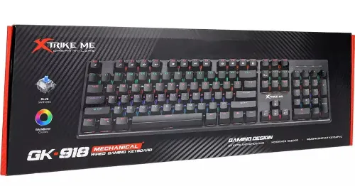 CLAVIER MECANIQUE GAMING RGB XTRIKE ME GK-918