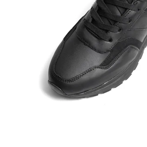 Basquette homme black cuir