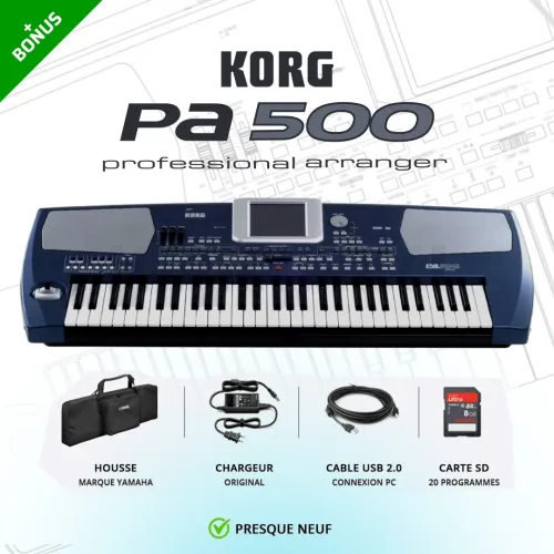 -- VENDU -- KORG PA500 ORIENTAL + Pack Professionnel Ultra-Complet
