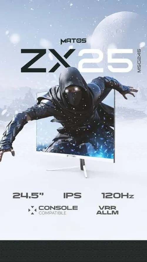 Matos XZ25 120Hz Fast IPS 1 ms 1080p, VRR & ALLM Playstation5/SeriesS/X