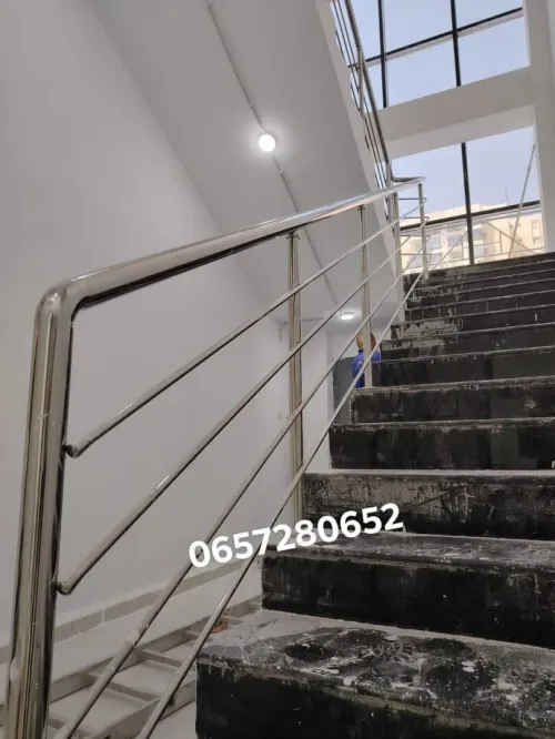 rampe d'escalier en inox 