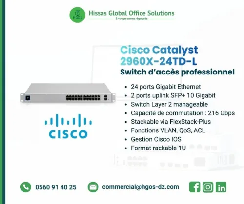 Cisco Switch & Modules - Ports Gigabit/PoE/10G, Gestion Layer 2/3