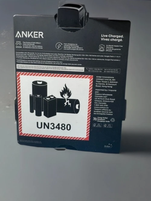 Power Bank Anker 24000mAh 140w Avec chargeur 100w