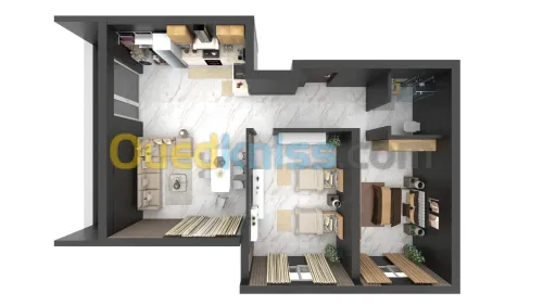 Vente Appartement F3 Alger Birkhadem