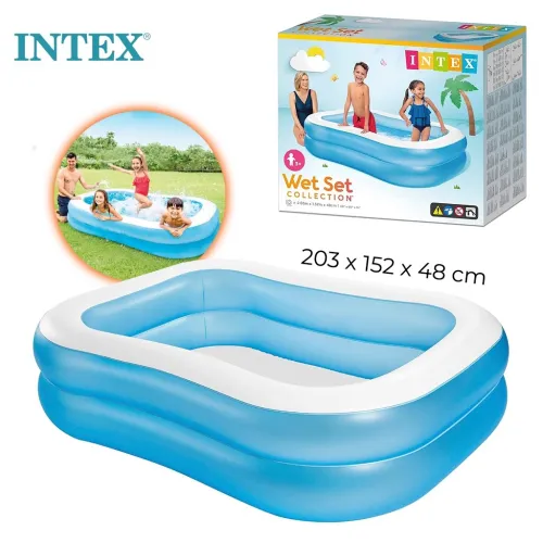 Piscine gonflable rectangulaire 203 x 152 x 48 cm INTEX 57180 