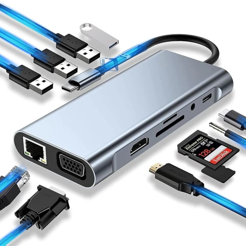 ADAPTER TYPE-C to HDTV 11 in 1 Adapter