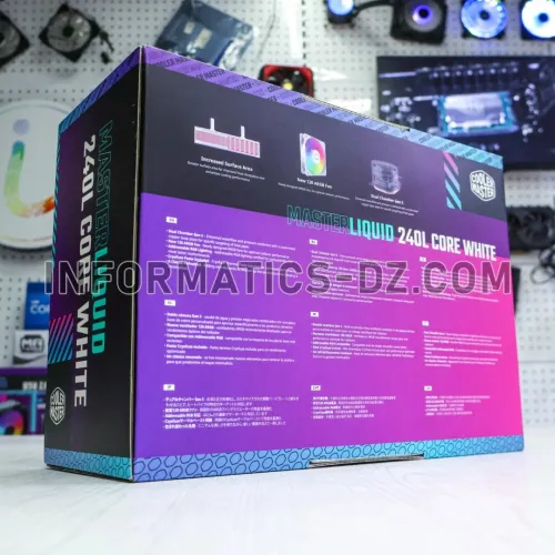WATER COOLING COOLER MASTER MasterLiquid 240L ARGB BLACK WHITE