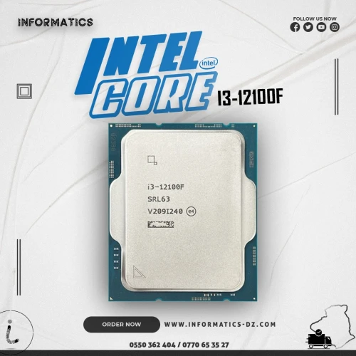 Intel Core i3-12100F TRAY Desktop Processor (3.3 GHz / 4.30 GHz)