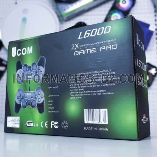 UCOM L6000 Game Pro  2X Wired Game Controllers for PC