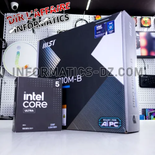 Dir l'affaire Bundle MSI PRO H810M-B motherboard+ Intel Core Ultra 5 Processor 230F
