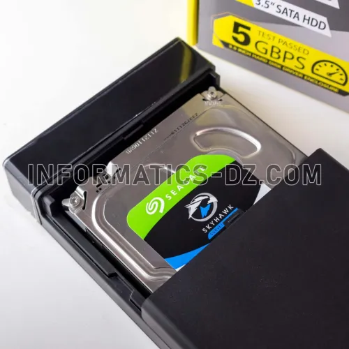Pack 2 IN 1 RACK HDD 3.5 USB 3.0 + Seagate SkyHawk 1TB HDD