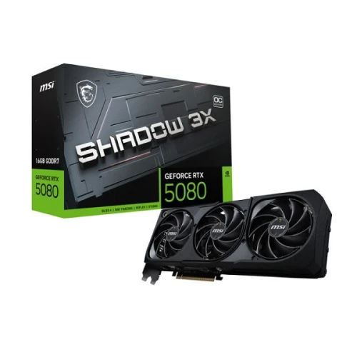 MSI GeForce RTX 5080 16G SHADOW 3X OC Graphics Card
