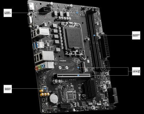 MSI PRO B760M-E DDR4 Motherboard