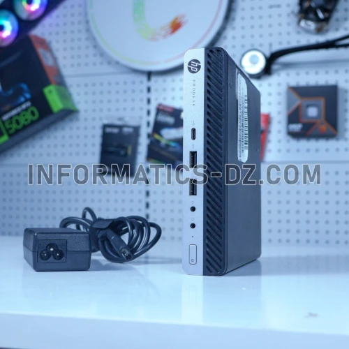 HP PRODESK 600 G3 MINI I5-6GEN 8GB RAM SSD 256GB + CHARGEUR