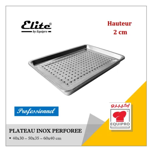 Plateau inox perforée - ELITE